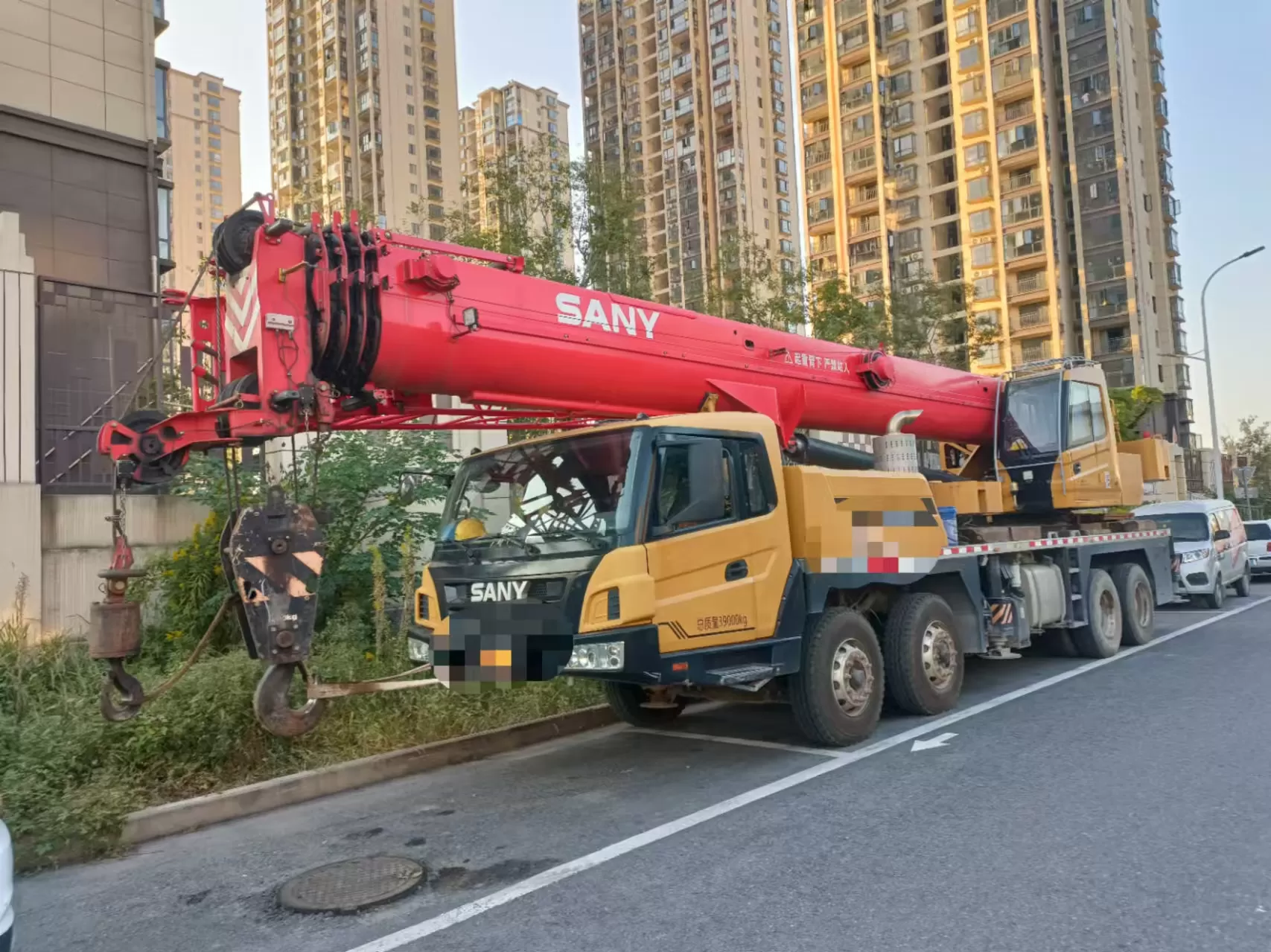 2021 օգտագործված crane sany 40t truck crane lifting machine անիվավոր կռունկ