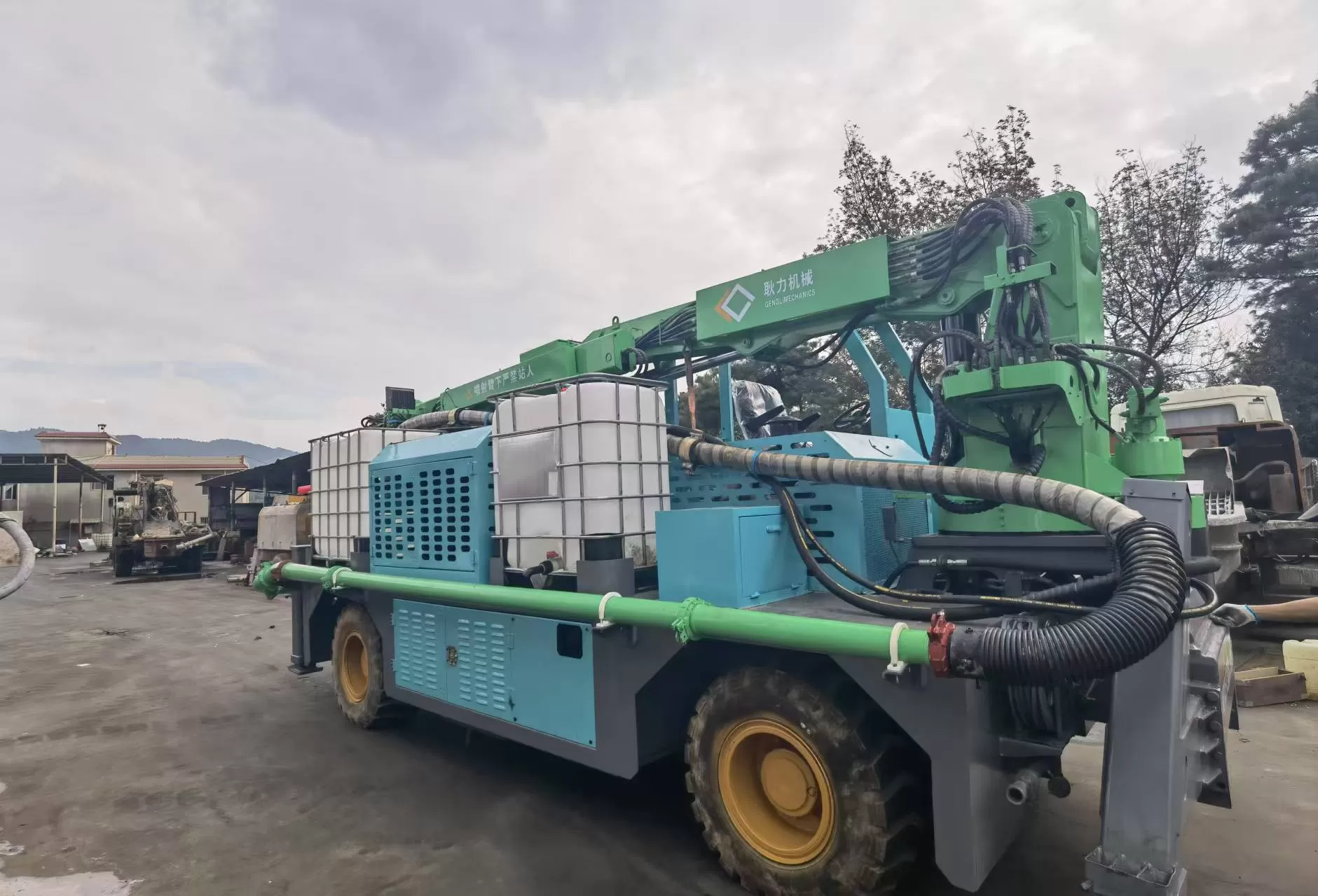 2020 concrete shotcrete spraying truck 30m3 shotcrete manipulator machine ghp3015d concrete spray for mining construction