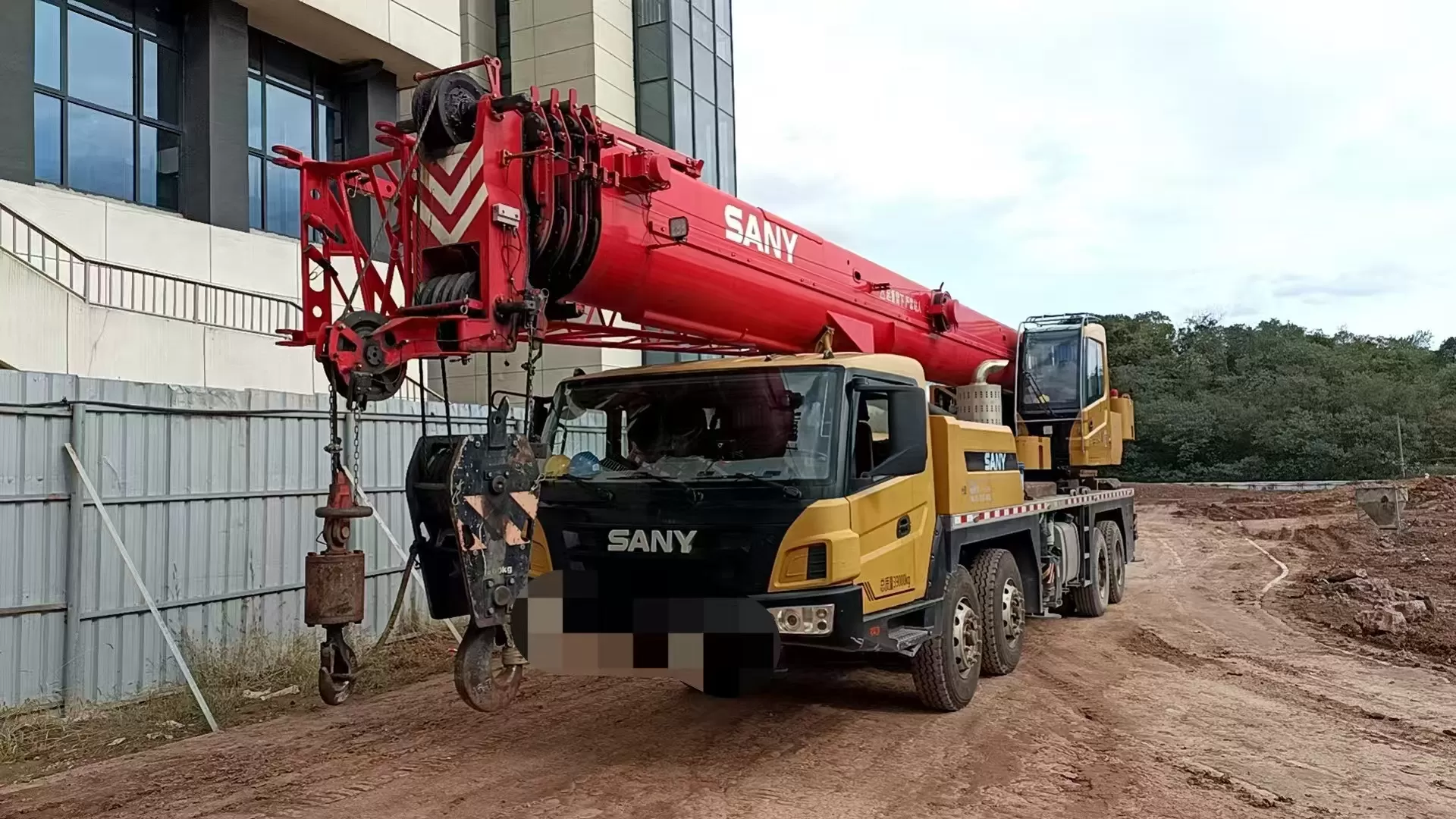 2021 օգտագործված crane sany 40t truck crane lifting machine անիվավոր կռունկ