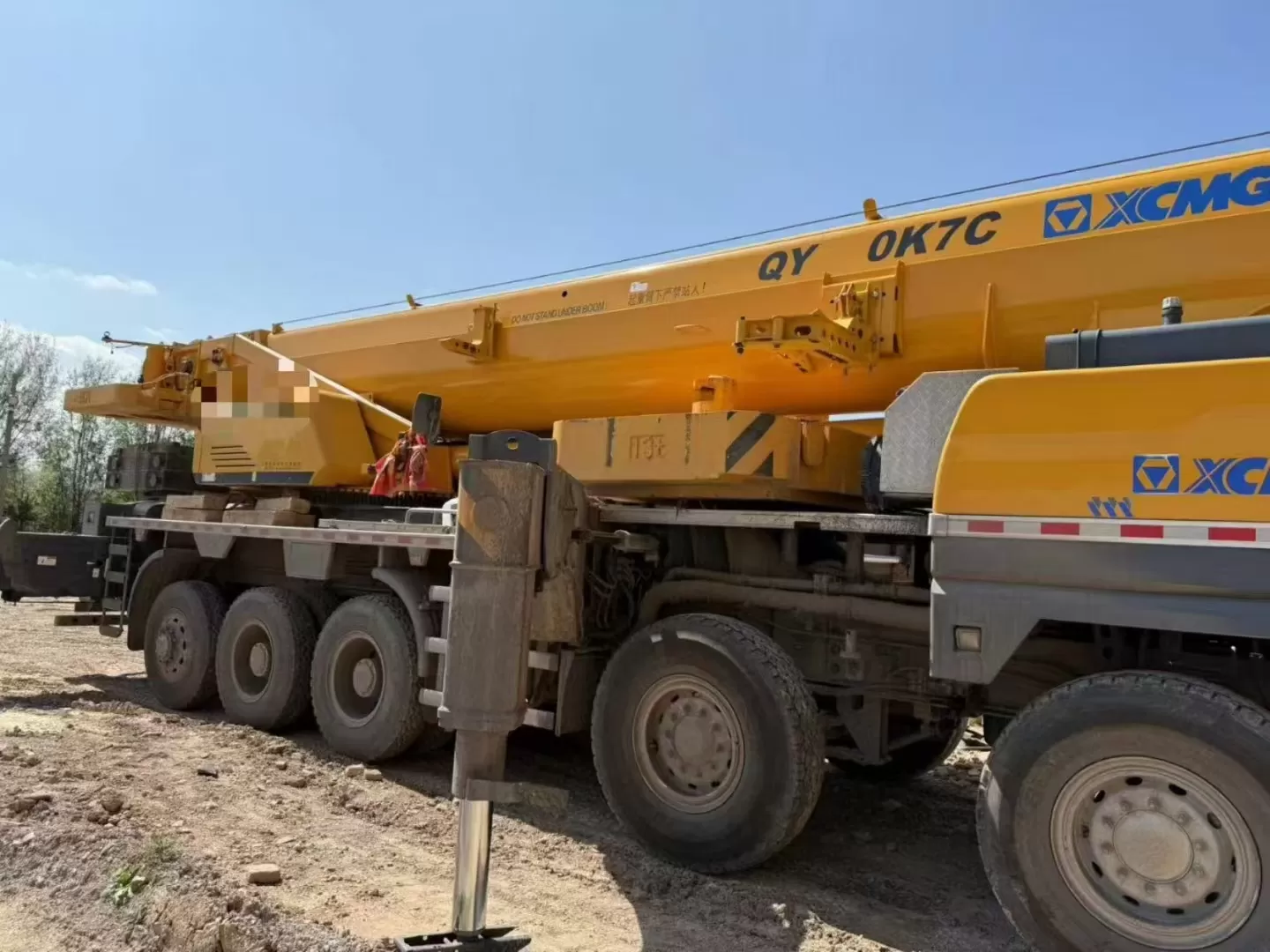 2022 օգտագործված crane xcmg 100t qy100k truck crane lifting machine անիվավոր կռունկ