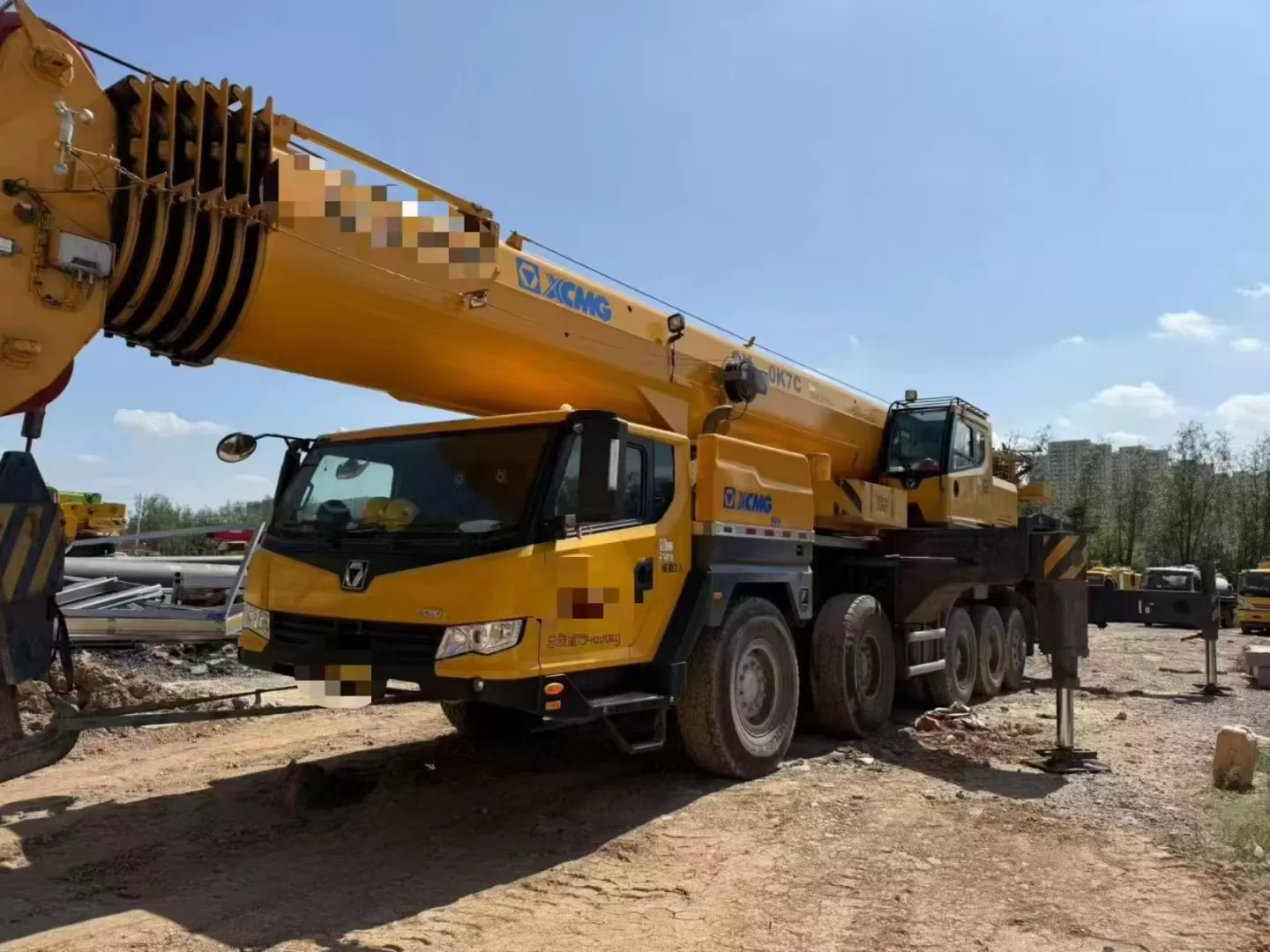 2022 օգտագործված crane xcmg 100t qy100k truck crane lifting machine անիվավոր կռունկ