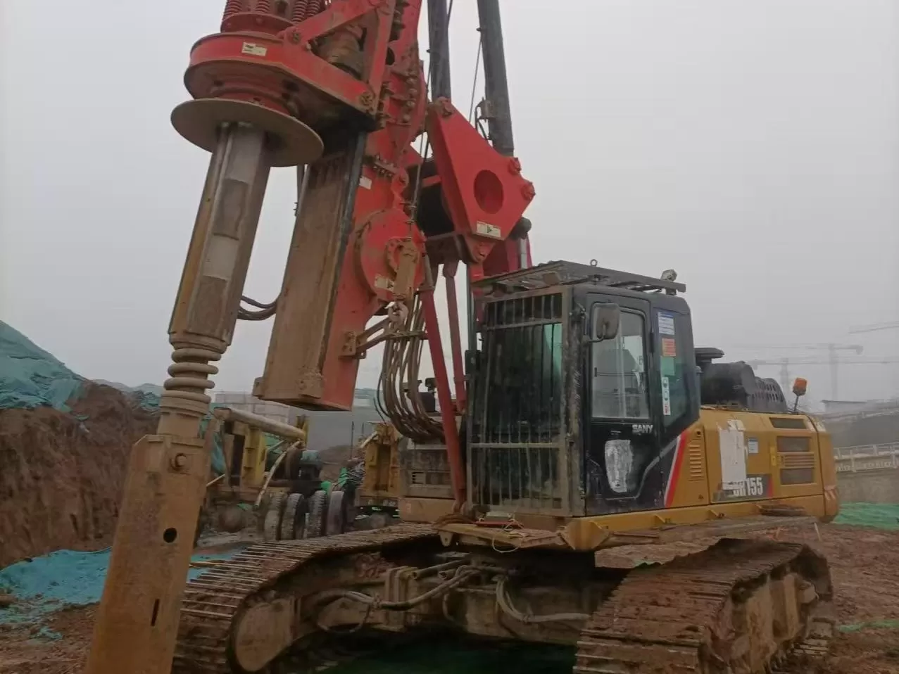 2019 sany piling machinery sr155 պտտվող հորատման սարք՝ հիմքի հորատման համար