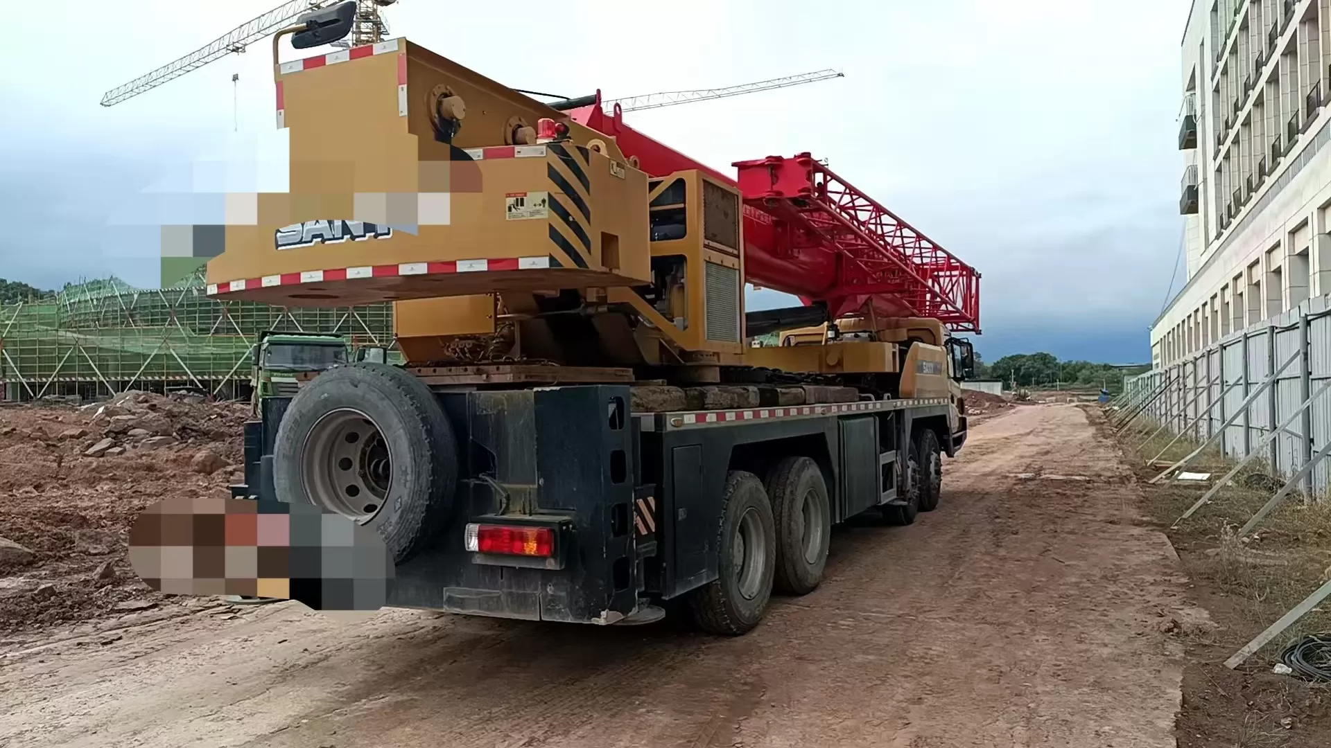 2021 օգտագործված crane sany 40t truck crane lifting machine անիվավոր կռունկ