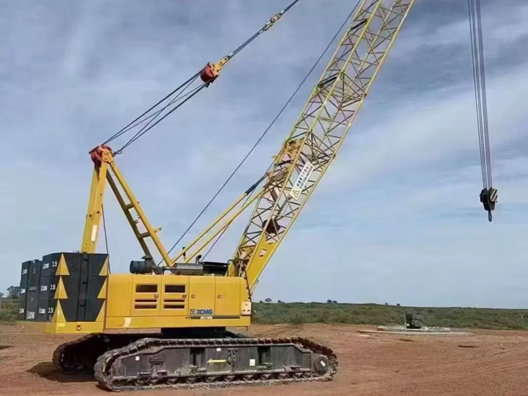 բարձրացնող մեքենա 100t 2021 xcmg telescopic crawler crane հայտնի շարժիչով