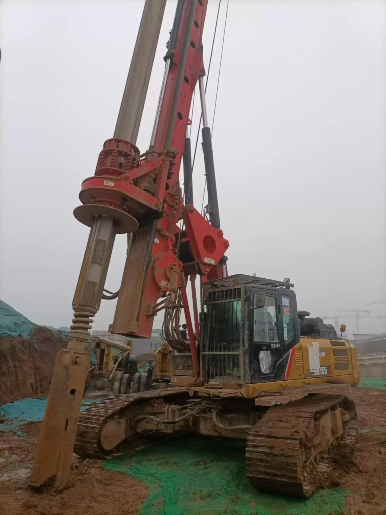 2019 sany piling machinery sr155 պտտվող հորատման սարք՝ հիմքի հորատման համար